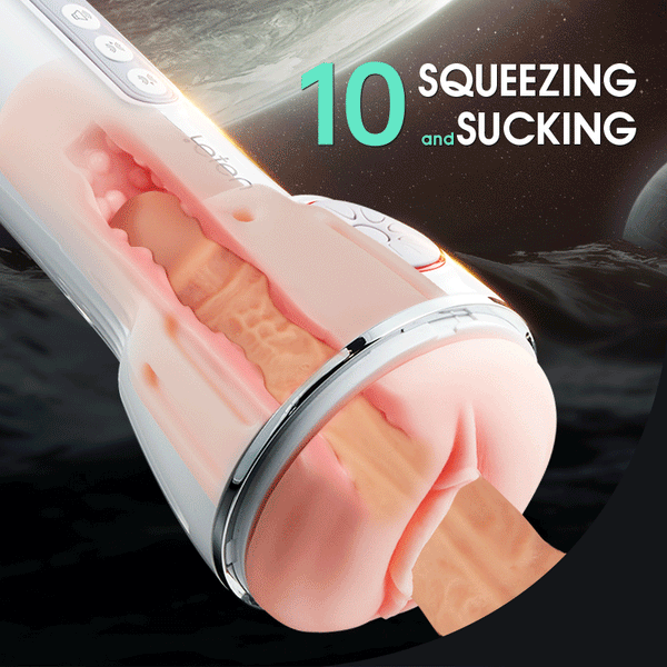 Leten IV 10 Vibrating & Sucking Male Stroker With Heated Voice