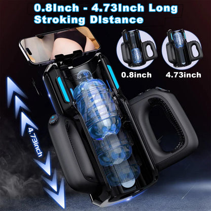 Leten Cannon King Pro Fully Automatic Stroker Ultra-Long Male Stroke Machine With Handle