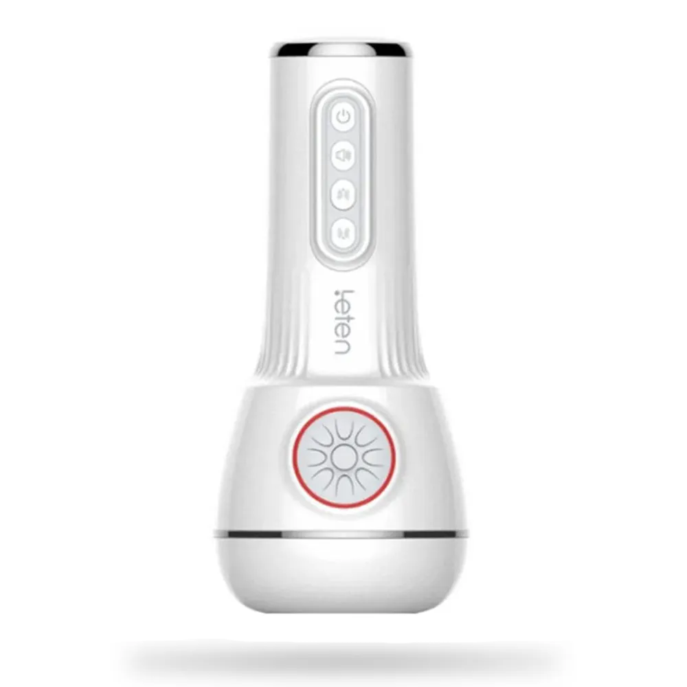 Leten IV 10 Vibrating & Sucking Male Stroker With Heated Voice