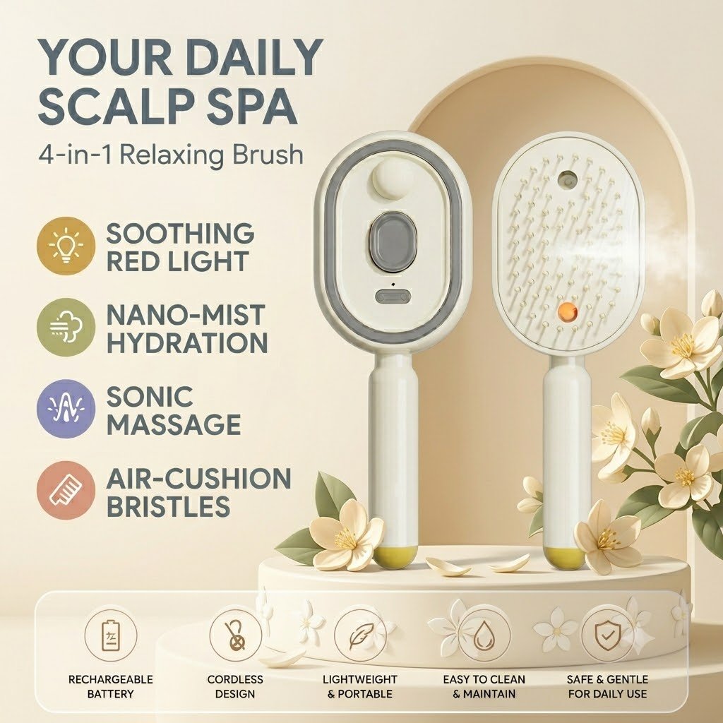 💥LAST DAY SALE Only $15.99!!💥 - 2026 Electric Steaming Massage Hair Care Brush