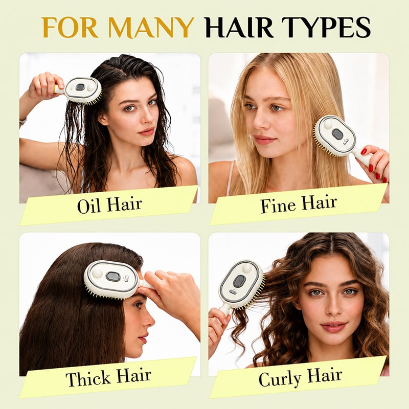 💥LAST DAY SALE Only $15.99!!💥 - 2026 Electric Steaming Massage Hair Care Brush